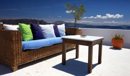 Wicker patio furniture