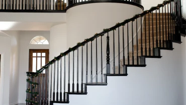 Gorgeous house with stairway painted white