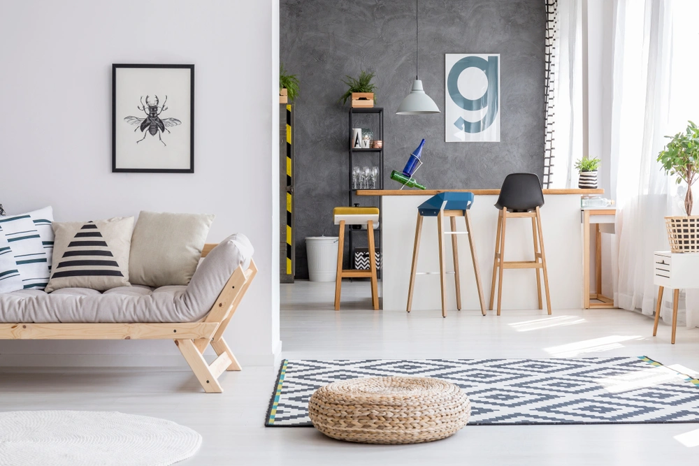 Interior of modern home.