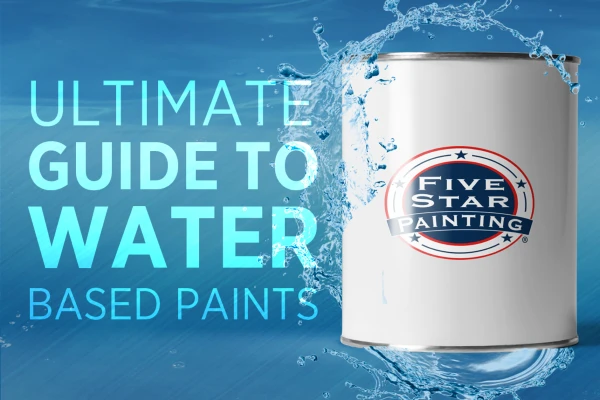 Blog title superimposed over water background out of which is flying a white Five Star Painting bucket