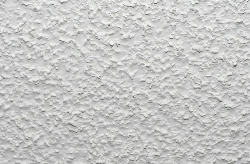 Close-up photo of a popcorn ceiling