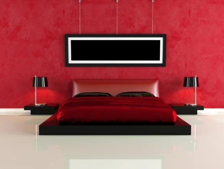 Red paint ideas - red colour rooms