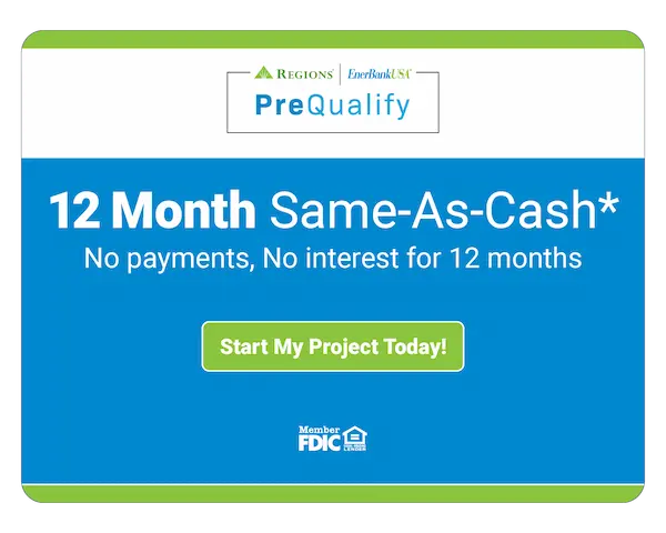 PreQualify 12 month Same As Cash badge.