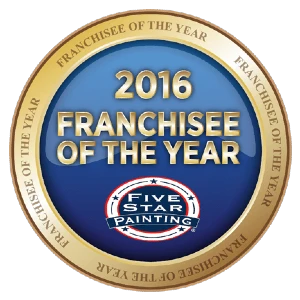 2016 Franchisee of the Year badge.