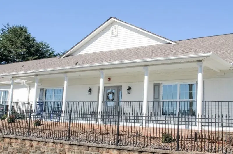 The Home Painted with the White on the exterior