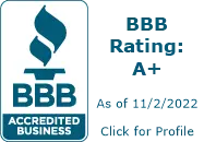 Better Business Bureau badge.