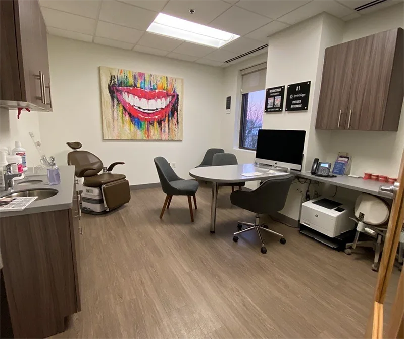 Dental office interior after medical facility painting from Fiver Star Painting 