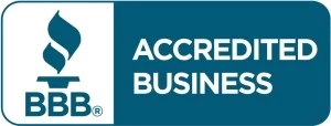 Better Business Bureau accredited business badge.