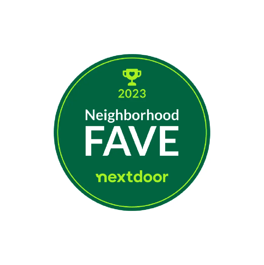 Nextdoor Neighborhood Fave badge 2023.