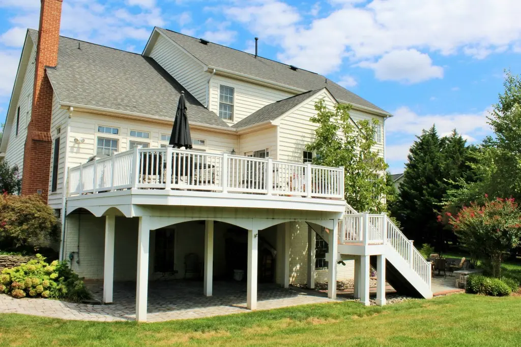 house with a back deck