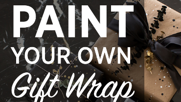Blog title superimposed over a photo of beautifully wrapped gifts, Five Star Painting logo in the bottom left