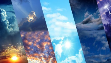 a sky during different stages