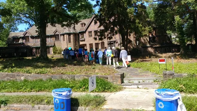 view ouf house during Fisher Park tour