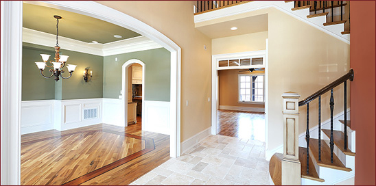 Foyer and staircase after interior painting services