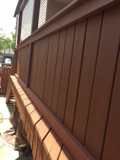 brown wooden fence