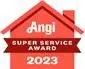 Angi 2023 Super Service Award badge.