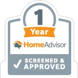 Home Advisor 1 Year Screened and Approved badge