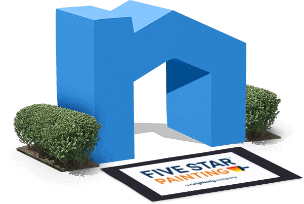 Neighborly logo with Five Star Painting logo in front