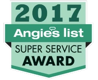 2017 Angie's List Super Service Award logo.