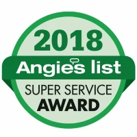 2018 Angie's List Super Service Award badge.