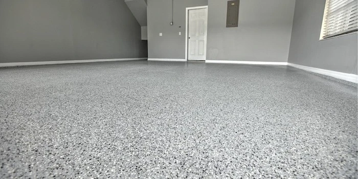 Garage flooring finished