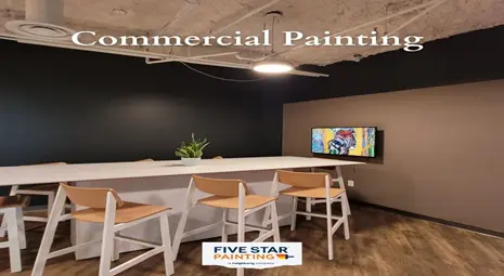 Commercial hospitality painting from Five Star Painting.