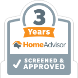 Home Advisor 3 Year Screened and Approved badge.
