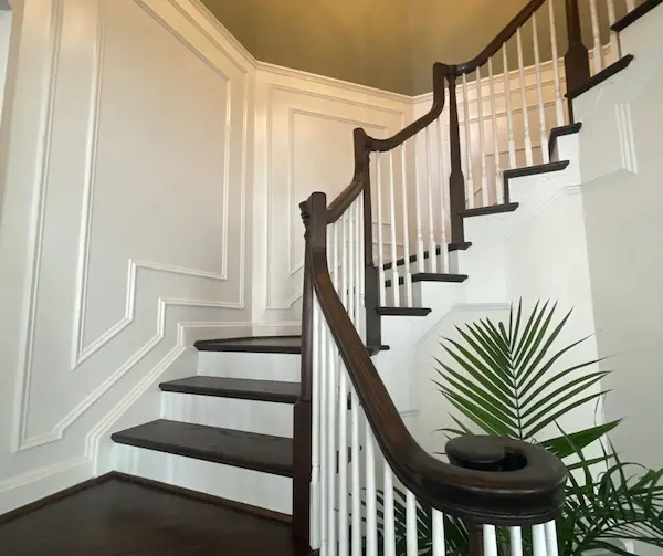 A decorative molding installation from Five Star Painting.